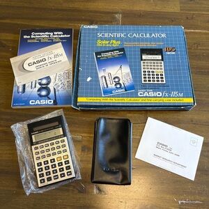 Vintage Casio Fx-115m Scientific Calculator Made in Japan with Box complete set